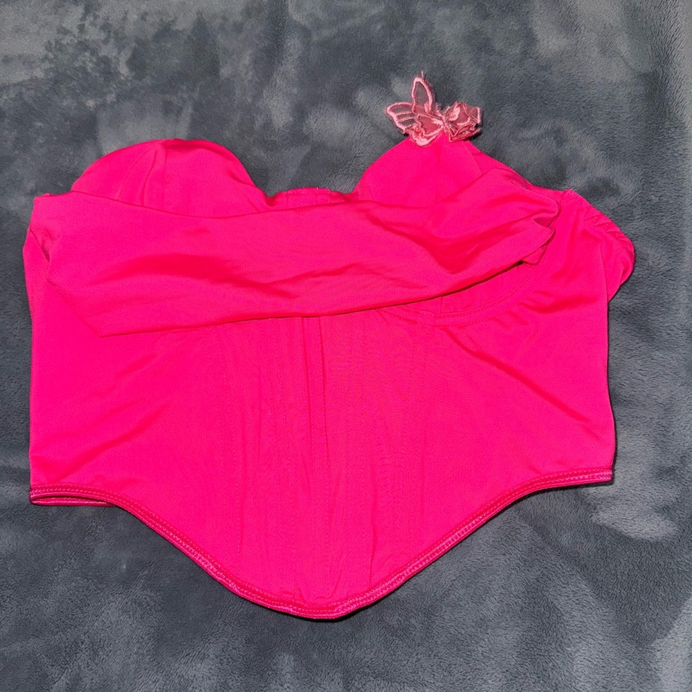SHEIN Pink Tube Top